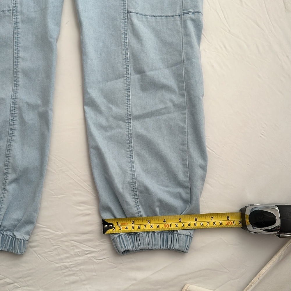Sanctuary Rebel Ultra Pale blue casual stretch cargo jogger pants - Picture 9 of 15
